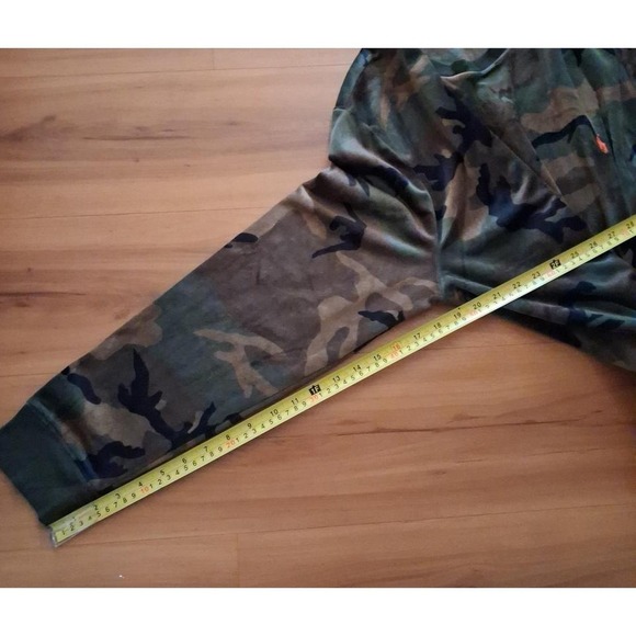 Mens Polo Ralph Lauren Velour Camo Sleepwear Pajama Lounge Night Clothes Shirt - Picture 6 of 6